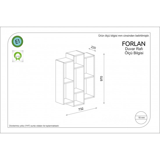 Forlan Duvar Rafı