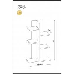 Karina Kitaplık 90cm 